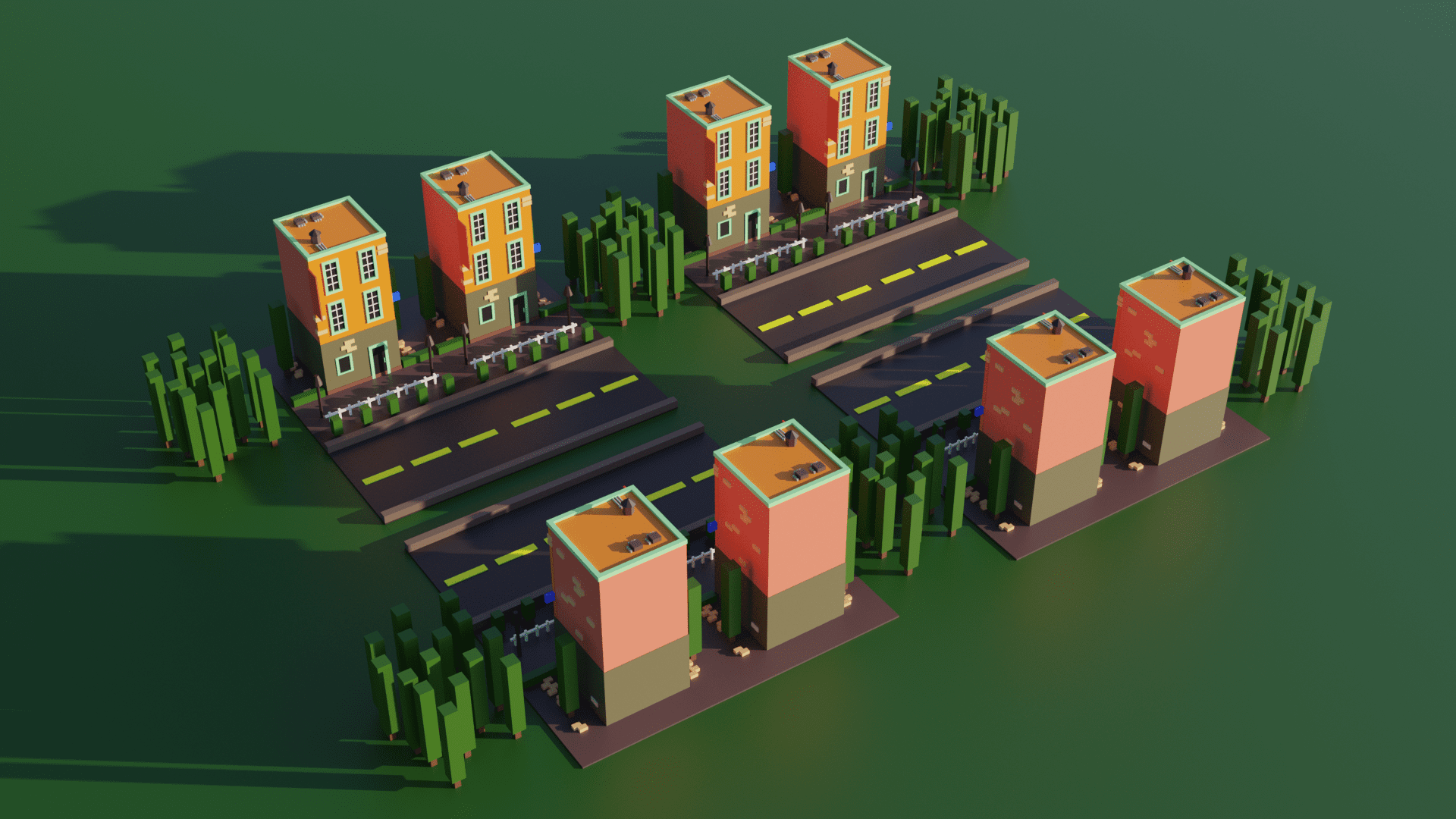 Rectangular buildings