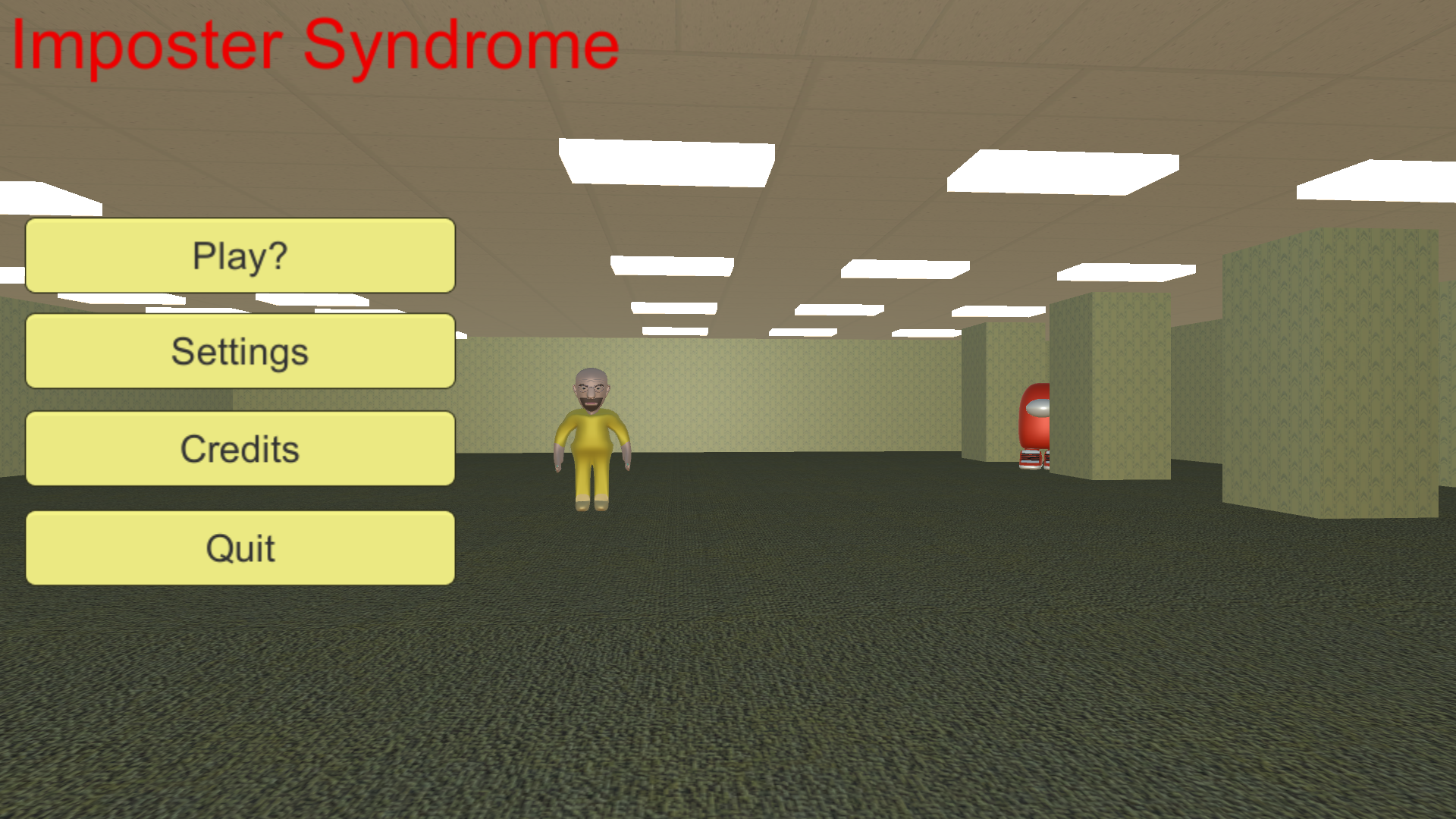 Imposter Syndrome main menu